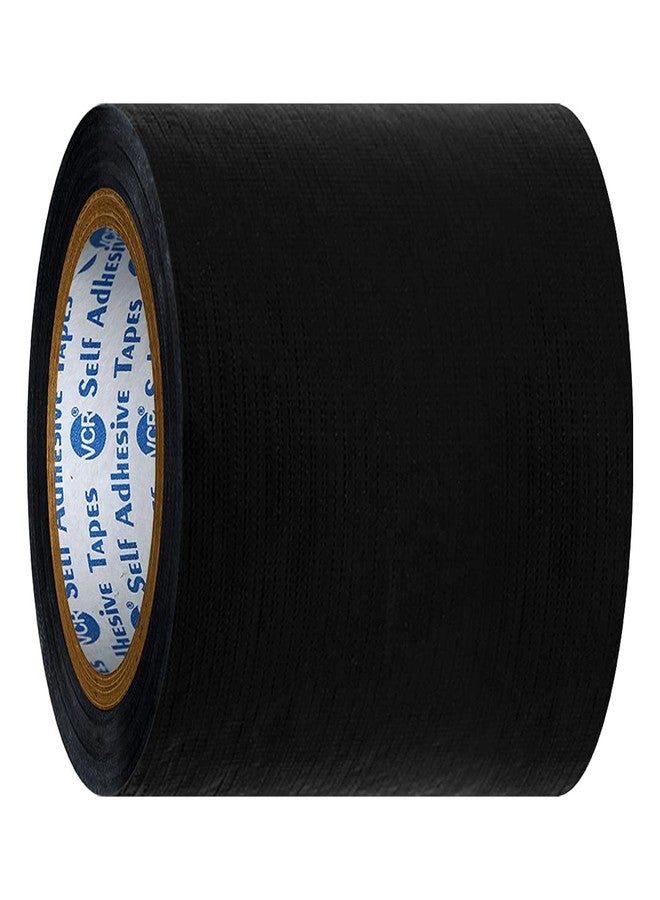 VCR Black Duct Tape - 45 Meters in Length 120mm / 5" Width - 1 Roll Per Pack - Strong Book Binding Tape - Waterproof Heavy Duty Duct Tape - Image 3